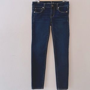 American Eagle Super Stretch skinny mid rise jeans, size 4 short